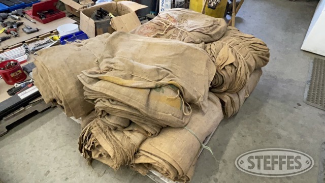 Pallet of gunny sacks